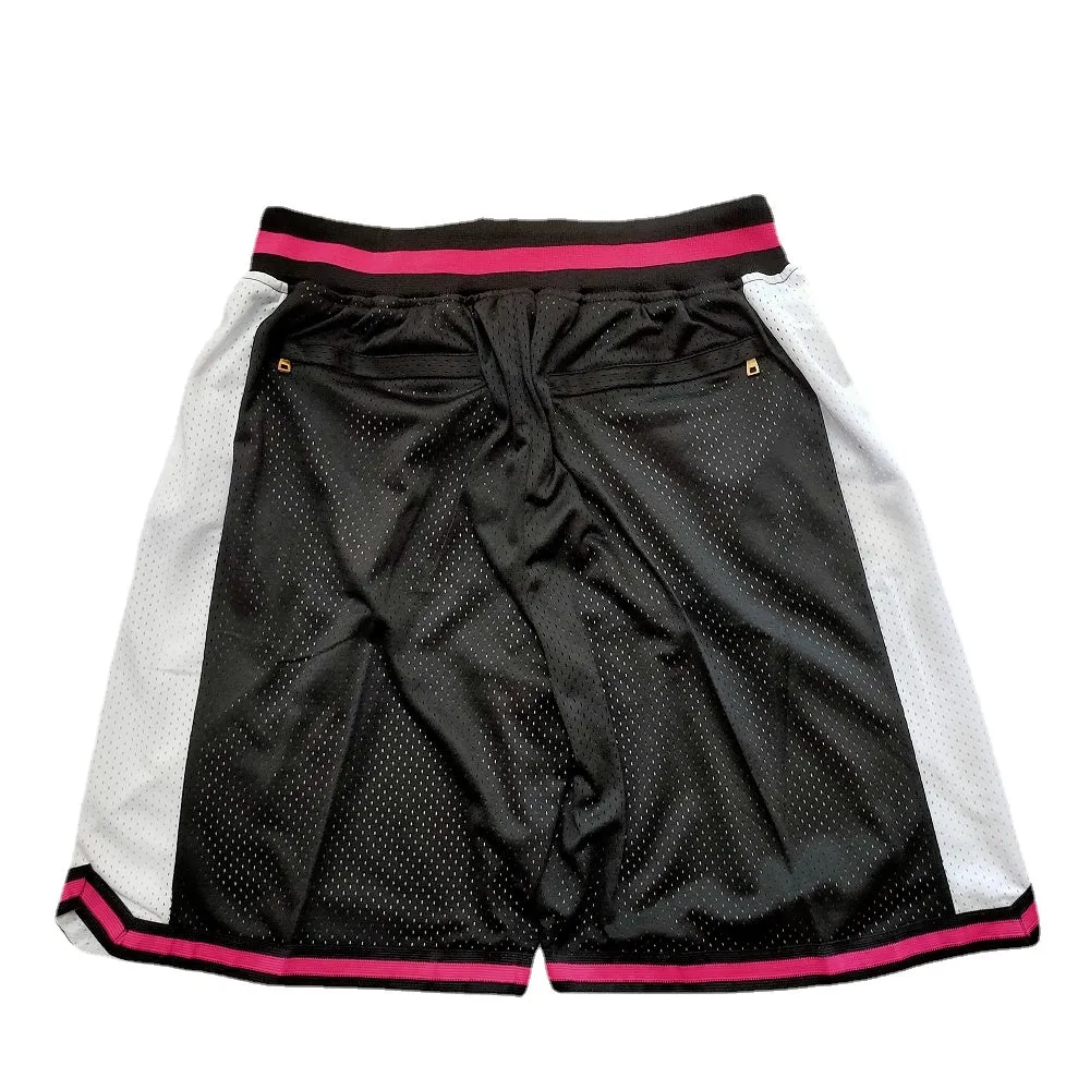 Auto Basketball Shorts Pants with Pockets Black Color