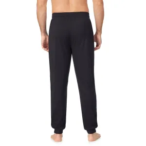 Big & Tall Jogger Pants with Far Infrared Power and Cuddl Duds Stripes at the Hem , dark green