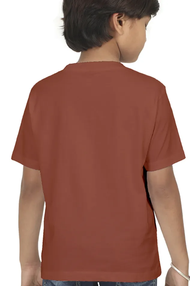 Boys Round Neck Half Sleeve Classic Idea T-Shirt