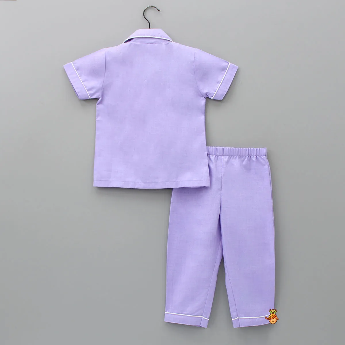 Notch Collar Lavender Sleepwear