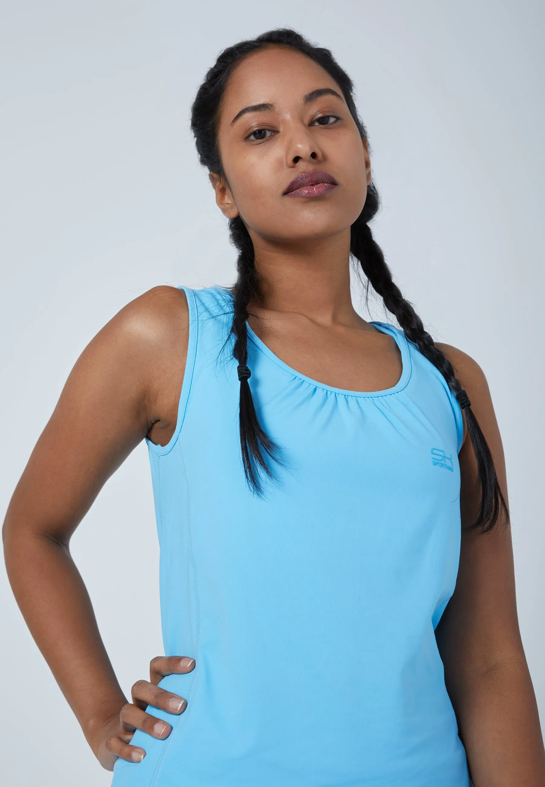 Tennis Loose Fit Tanktop, hellblau